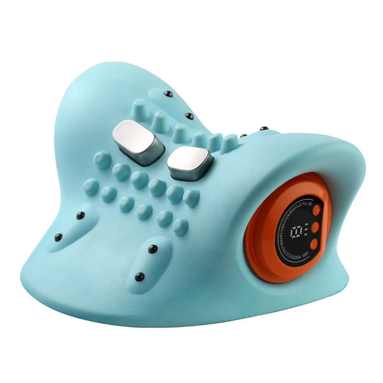 Multifunction EMS Electrotherapy Heating Cervical Spine Pillow Wireless Ergonomic Acupressure Neck Pillow for Relax Pain Relief