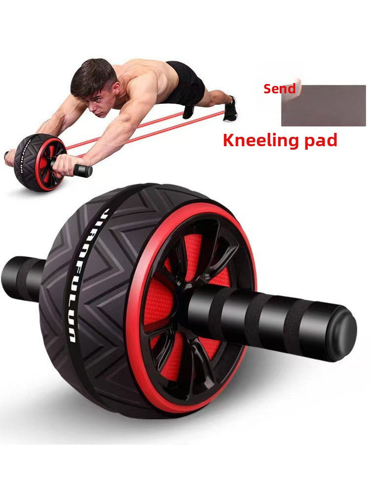  Abdominal wheel with kneeling pad for effective core workouts, featuring a lightweight and portable design.