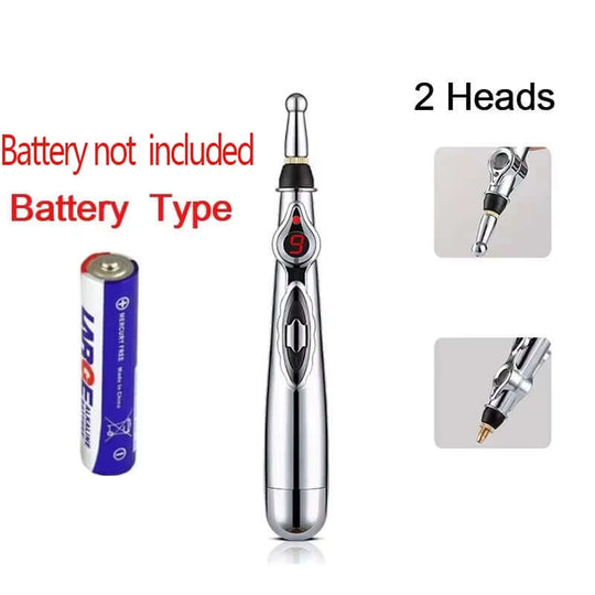 Portable Massage Cushion, Massage Sticker, & Massage Pen Combo Set for Neck, Shoulders & Full Body