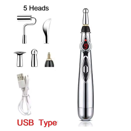 Portable Massage Cushion, Massage Sticker, & Massage Pen Combo Set for Neck, Shoulders & Full Body