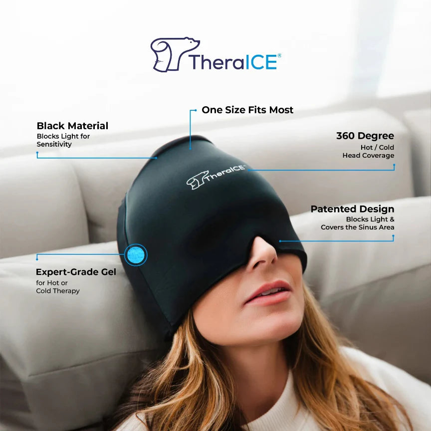 Headache Hat – Soothing Migraine Relief Cap with Cold & Hot Therapy