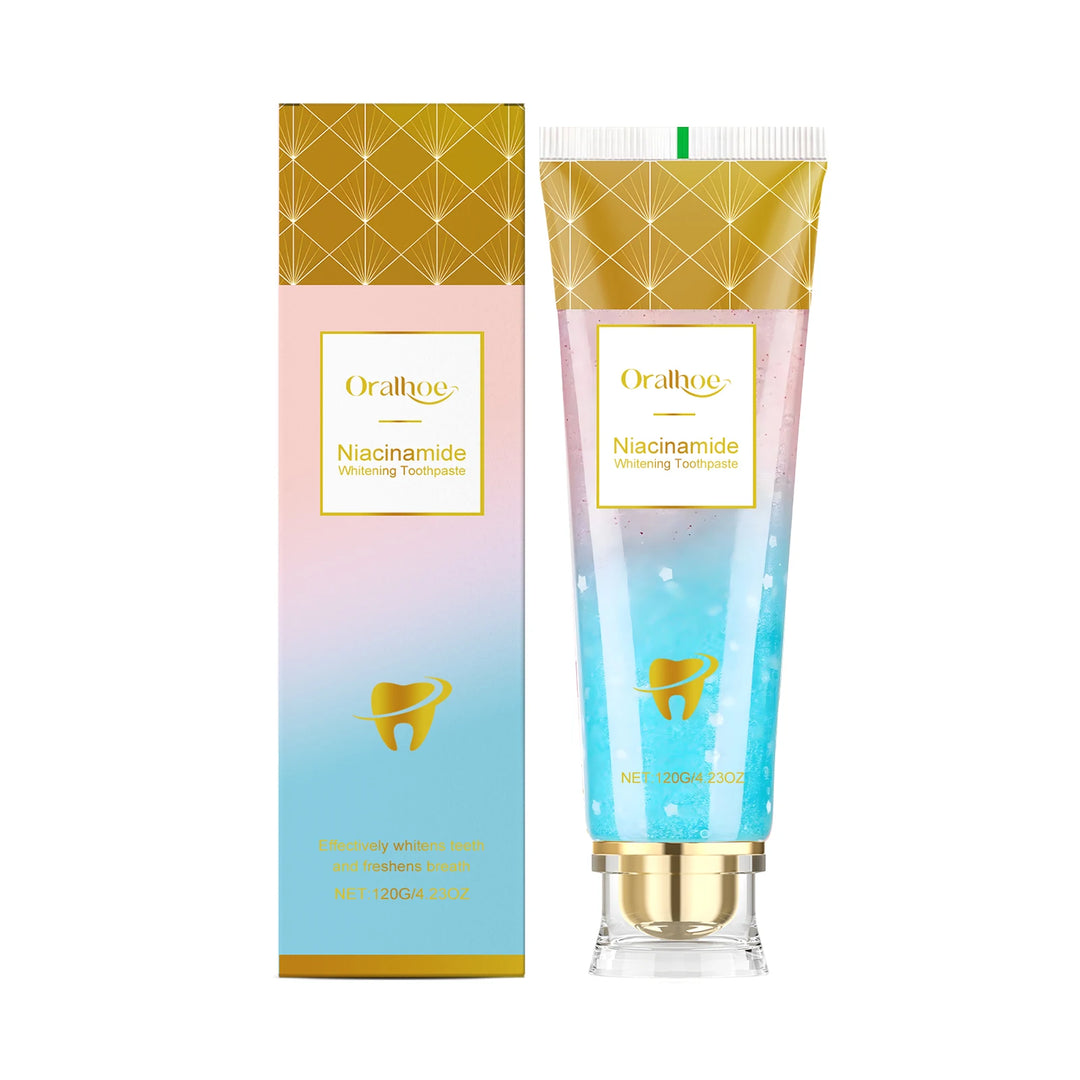 Niacinamide Teeth Brighten Toothpaste Plaque Stain Removal Repair Caries Reduce Bad Breath Lasting Fresh Tooth Whitening Powder