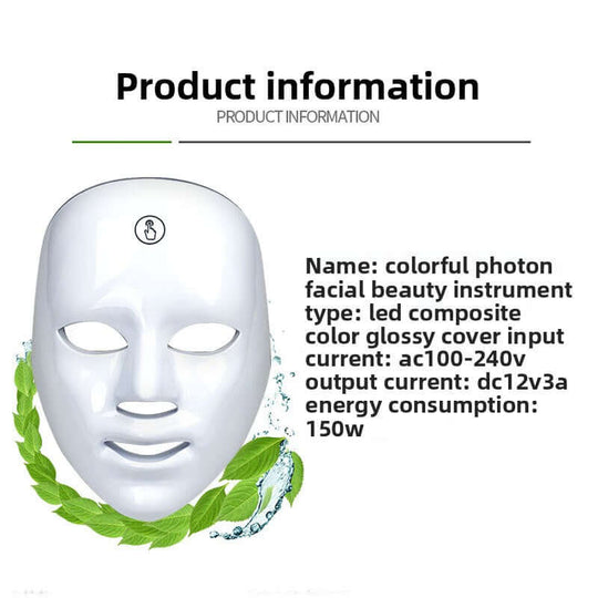 LED Photon Rejuvenation Mask with Red and Blue Light