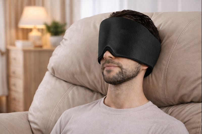 Migraine relief ice cap designed for effective cold therapy and pain relief, featuring a sleek black design for comfortable use.