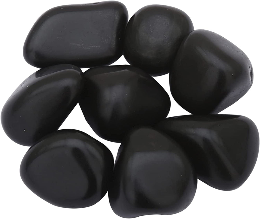 Real Crystals and Healing Stones - Healing Crystals for Beginners- Healing Stones Tumbled Crystals (3, Black Onyx)