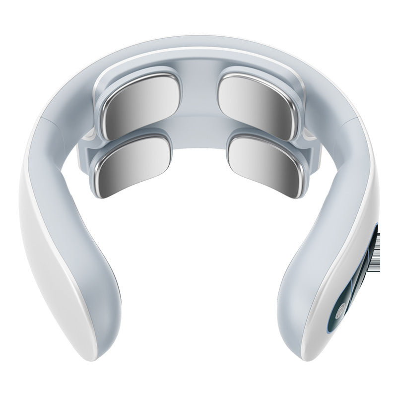 Electric neck massager with multifunctional design and heating options for at-home relief.