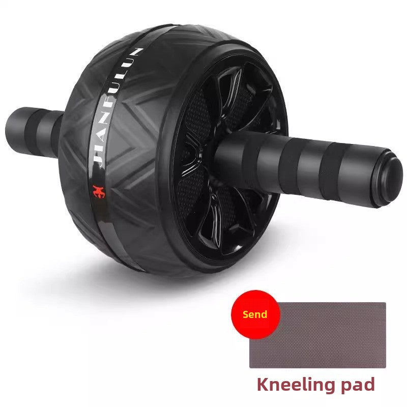 Abdominal wheel with kneeling pad for effective core workouts, featuring a lightweight and portable design.