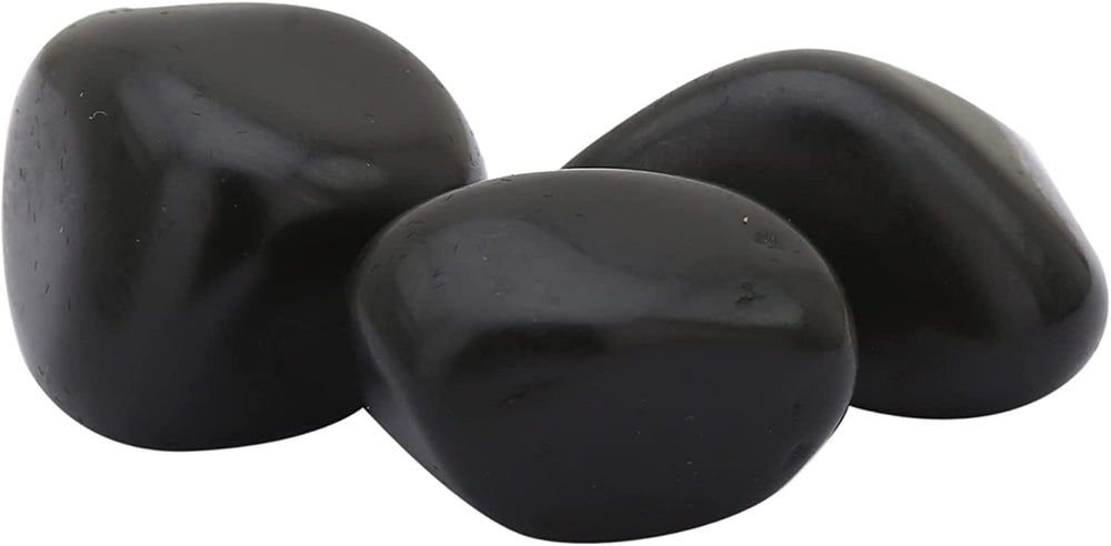 Real Crystals and Healing Stones - Healing Crystals for Beginners- Healing Stones Tumbled Crystals (3, Black Onyx)