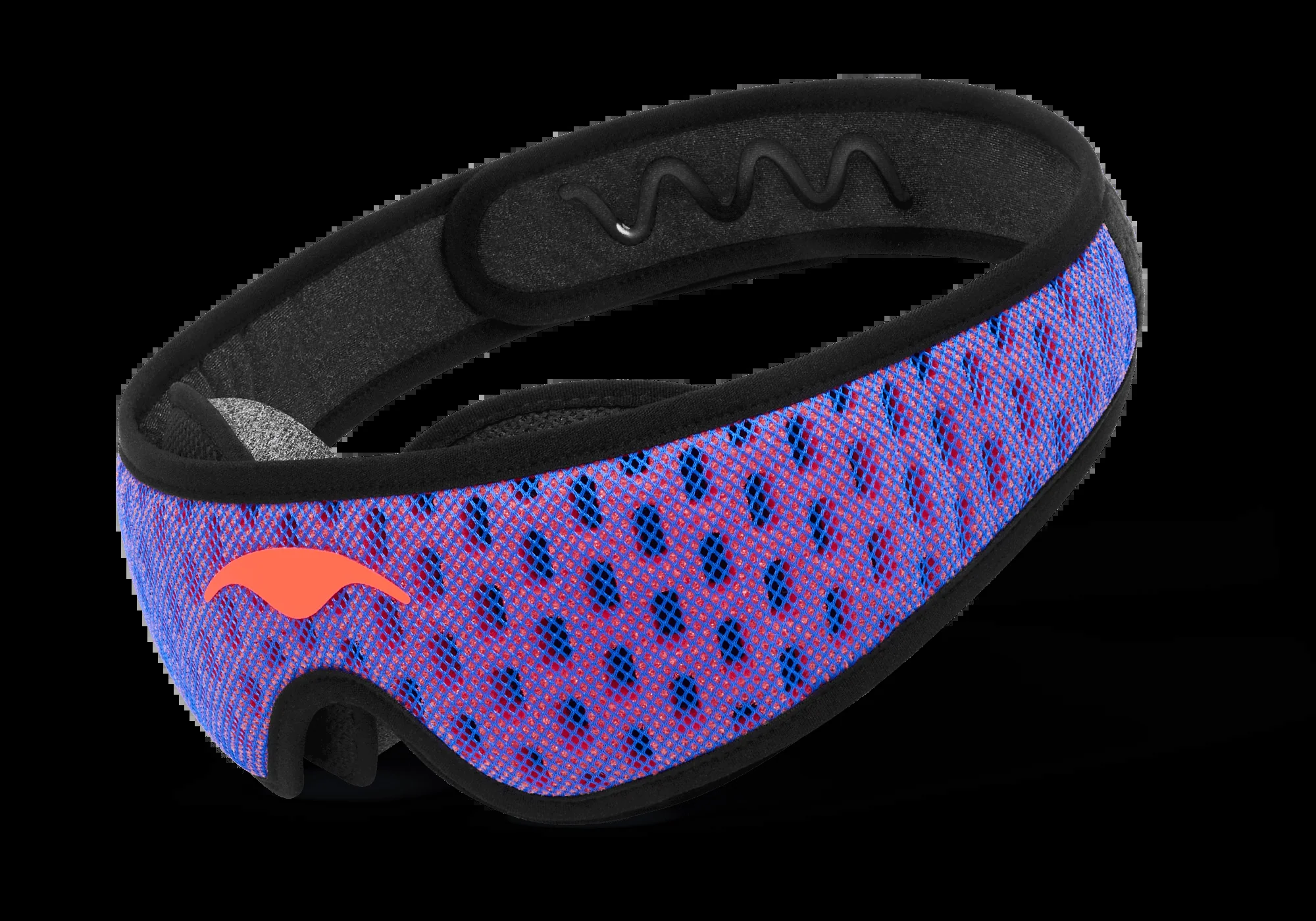 Advanced Sleep Mask - Manta PRO featuring vibrant design, true blackout, and C-shaped eye cups for ultimate comfort.