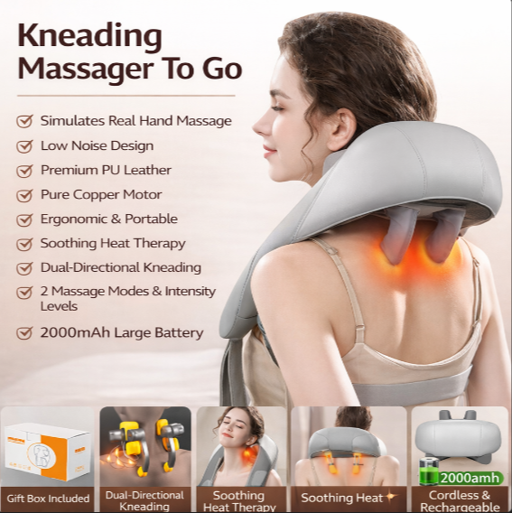 Neck Massager | Shiatsu Hot Compress Pain Relief