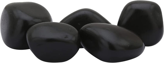 Real Crystals and Healing Stones - Healing Crystals for Beginners- Healing Stones Tumbled Crystals (3, Black Onyx)