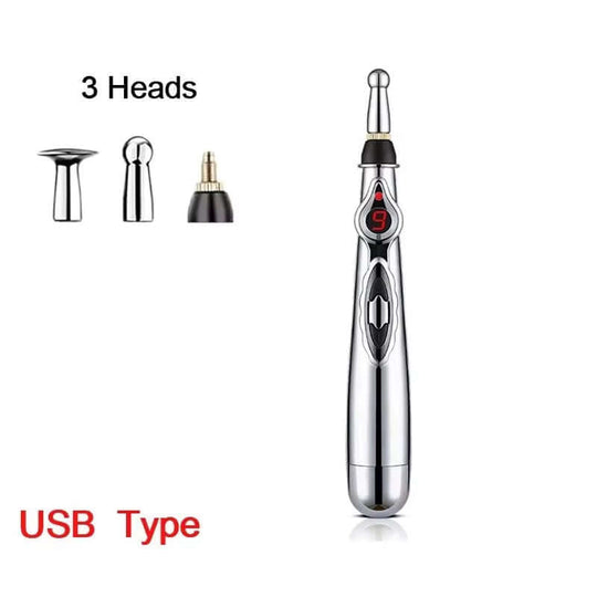 Portable Massage Cushion, Massage Sticker, & Massage Pen Combo Set for Neck, Shoulders & Full Body