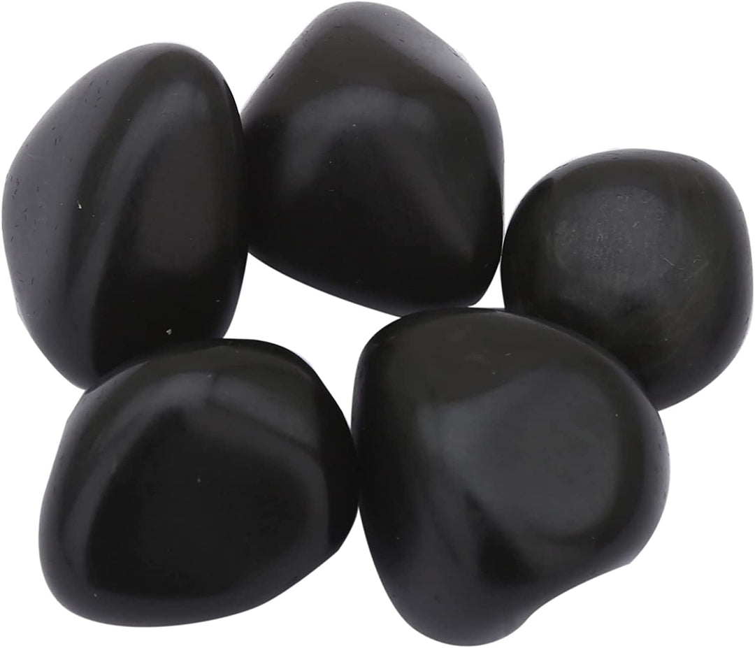 Real Crystals and Healing Stones - Healing Crystals for Beginners- Healing Stones Tumbled Crystals (3, Black Onyx)
