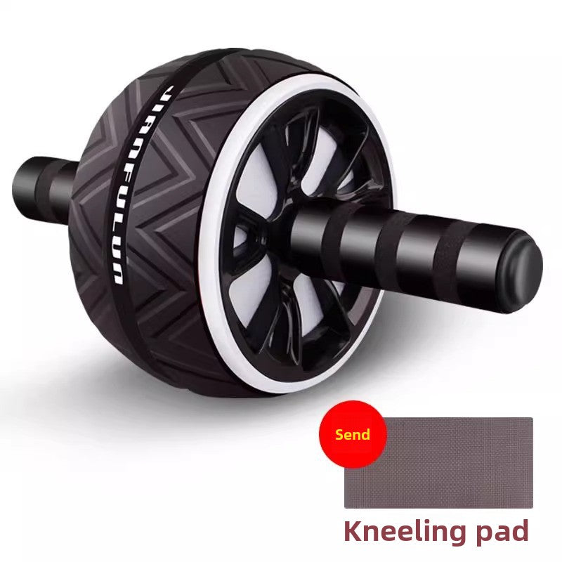  Abdominal wheel with kneeling pad for effective core workouts, featuring a lightweight and portable design.