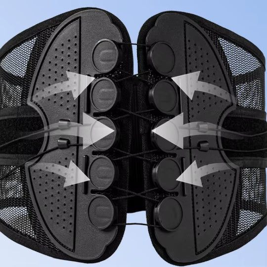 Lumbar Intervertebral Disc Support Compression Rope Support Waist Support Breathable Mesh Posture Corrector for Waist Protection