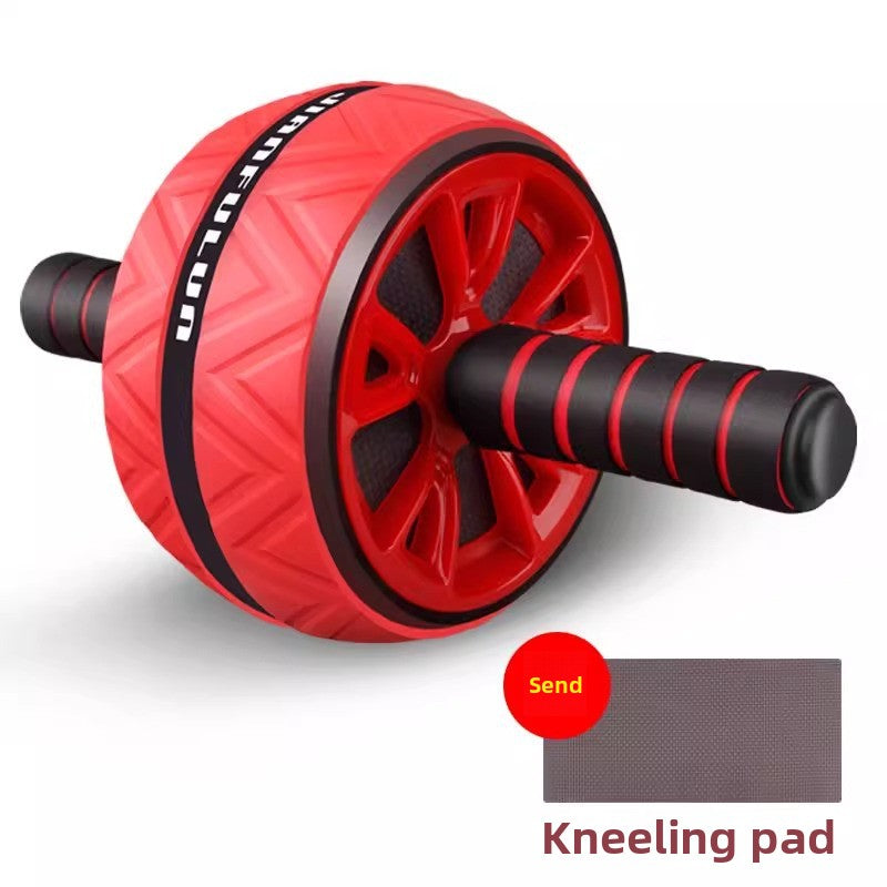  Abdominal wheel with kneeling pad for effective core workouts, featuring a lightweight and portable design.
