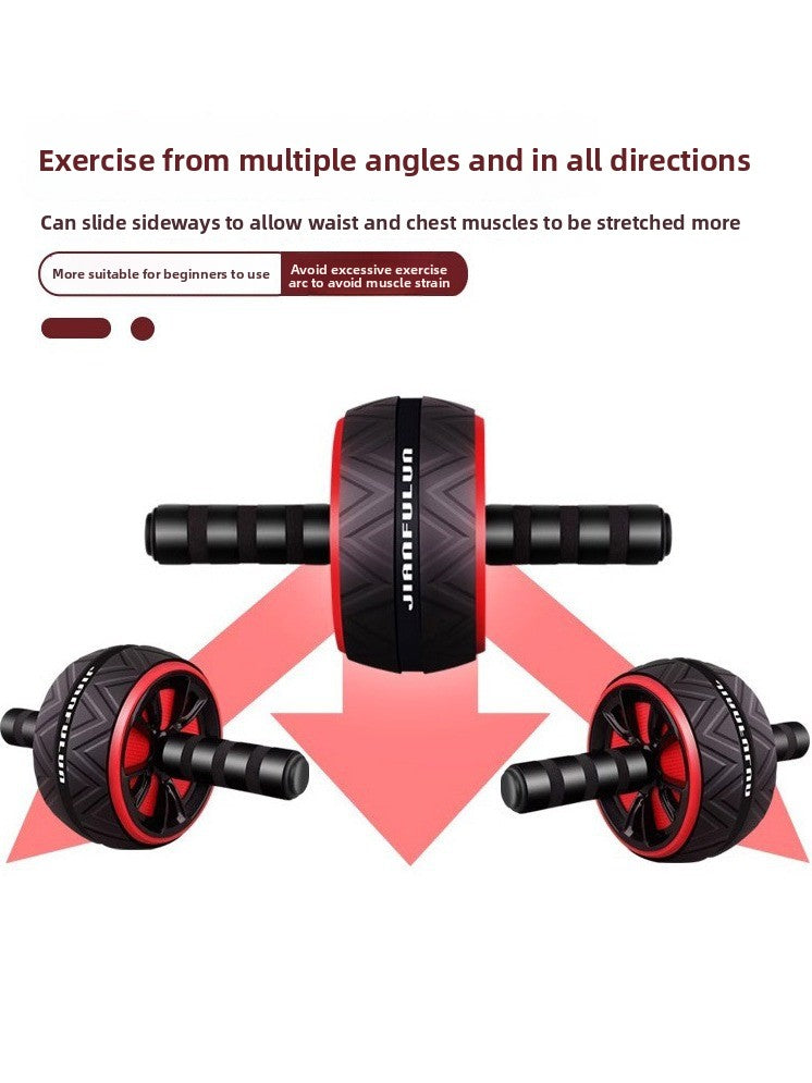  Abdominal wheel with kneeling pad for effective core workouts, featuring a lightweight and portable design.
