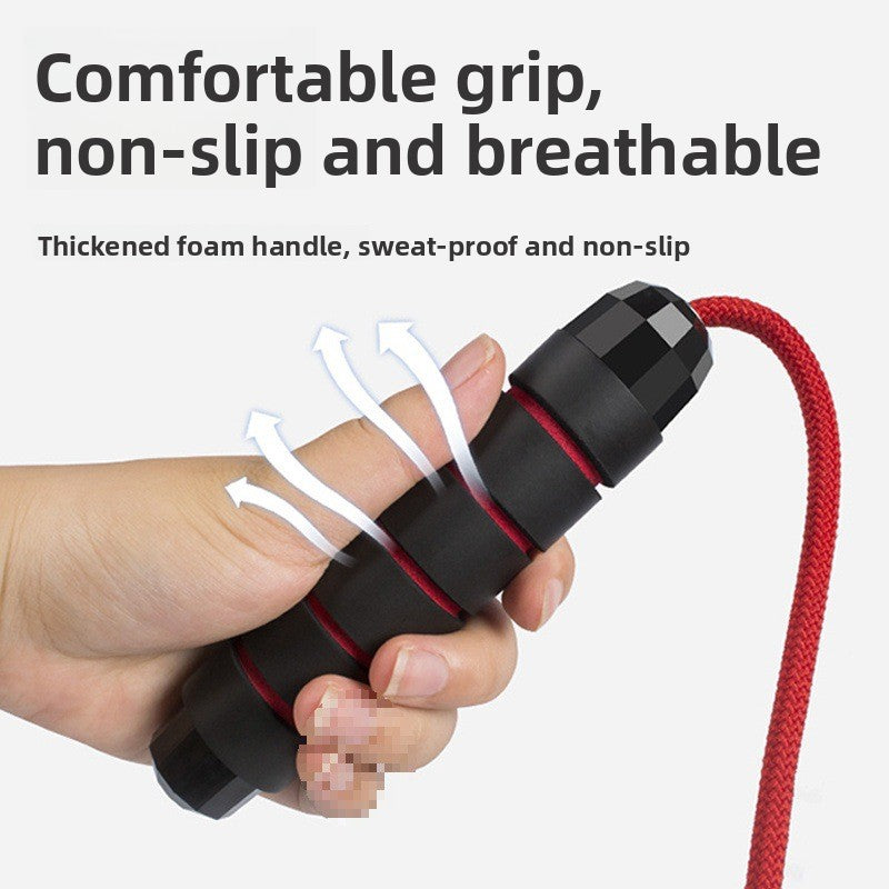 Durable jump rope with a comfortable grip, non-slip thickened foam handle, designed for optimal performance during workouts.