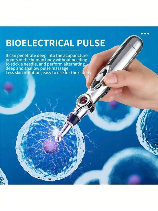 Portable Massage Cushion, Massage Sticker, & Massage Pen Combo Set for Neck, Shoulders & Full Body