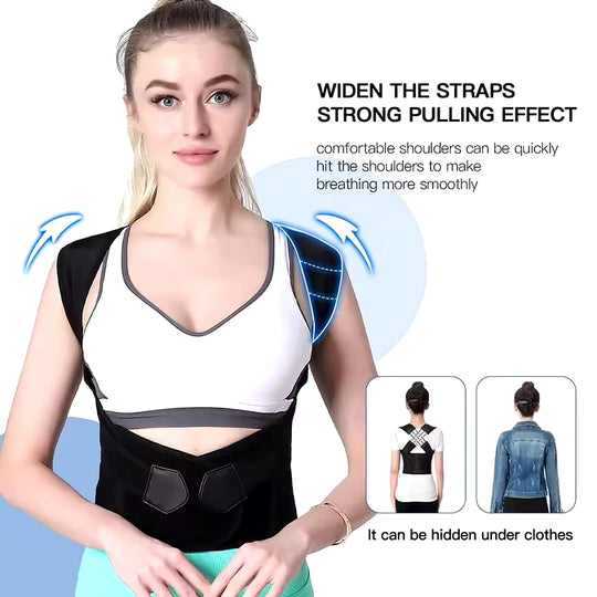 Back Brace Posture Corrector for Women & Men Back Lumbar Support Shoulder Posture Support for Improve Posture & Back Pain Relief