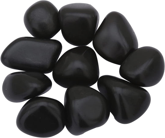 Real Crystals and Healing Stones - Healing Crystals for Beginners- Healing Stones Tumbled Crystals (3, Black Onyx)