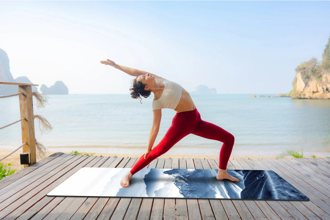 Yoga Mat Premium 6Mm Printting Thick Non Slip Exercise & Fitness Mat for All Types of Yoga, Pilates & Floor Workouts (72" X 24" X 6Mm Thick)